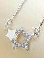 thumb Double Star Simple Style Women Necklace 1