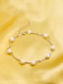 thumb All-match Double Layer Artificial Pearl S925 Silver Bracelet 0