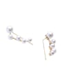 thumb Alloy Artificial Pearls Symmetrical  stud Earring 1