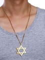 thumb Fashionable Gold Plated Star Shaped Titanium Pendant 1