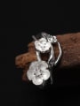 thumb Beautiful Flower Silver Opening Ring 3