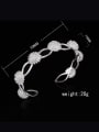 thumb Fashion Flowery Silver Plated Copper Bracelet 3