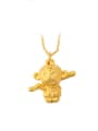 thumb Personalized Little Monkey Gold Plated Pendant 0