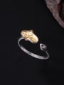 thumb Color Lotus Leaf Opening Statement Ring 0