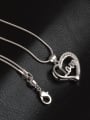 thumb Fashion Heart LOVE Pendant Copper Necklace 1
