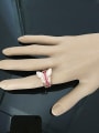 thumb Personalized Exaggerated Imitation Pearls-accented Butterfly Alloy Ring 1