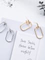 thumb Alloy With Gold Plated Simplistic Geometric Stud Earrings 0