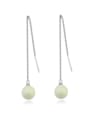 thumb Personalized Imitation Pearl Alloy Line Earrings 3