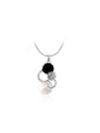 thumb Women Creative Cloud Shaped Opal Necklace 0