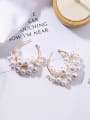 thumb Alloy With Gold Plated Romantic  Imitation Pearl Charm Earrings 1