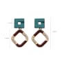 thumb Alloy With Gold Plated Simplistic Geometric Drop Earrings 4