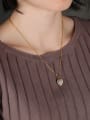 thumb Copper With 18k Gold Plated Classic Heart Wedding Necklaces 1