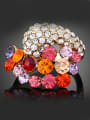 thumb Exaggerated Colorful Rhinestones Alloy Gold Plated Ring 0