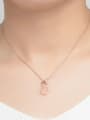 thumb Beautiful Flower Shaped Pendant with Rose Gold Plated 1
