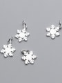 thumb 925 Sterling Silver With Silver Plated Trendy Flower Charms 2