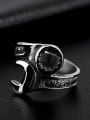 thumb Titanium Personalized Rolled Wrench Statement Ring 1