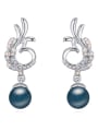 thumb Fashion Imitation Pearls Tiny Cubic Crystals Alloy Stud Earrings 3