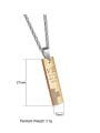 thumb Fashion Rhinestones Rectangle Lovers Necklace 2