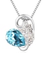 thumb Fashion Tiny Cubic Water Drop austrian Crystals Alloy Necklace 2