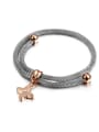 thumb Wire Butterfly Titanium Rose Gold Bracelet 2