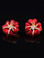 thumb Fashion Personalized Starfish Cubic Rhinestones Alloy Earrings 2