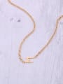 thumb Titanium With Gold Plated Simplistic Irregular Necklaces 0