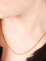 thumb Women Elegant 24K Gold Plated Tiny Bead Necklace 1