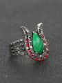 thumb Retro style Green Resin stone Red Crystals Alloy Three Pieces Jewelry Set 2