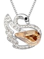 thumb Elegant austrian Crystals Swan Pendant Alloy Necklace 3