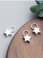 thumb 925 Sterling Silver With Silver Plated Simplistic Star Charms 2