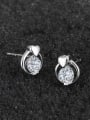 thumb Little 925 Sterling Silver Cubic Zircon Stud Earrings 1