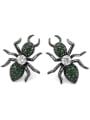 thumb Copper With Gun Plated Personality Animal  ant Cluster Earrings 4