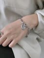 thumb 925 Sterling Silver With Antique Silver Plated Vintage Cross Bracelets 1