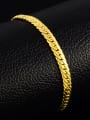 thumb Women Luxury 24K Gold Plated Geometric Shaped Bracelet 2