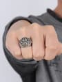 thumb Punk Style Lion Shaped Stainless Steel Ring 2