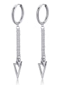 thumb Stainless Steel With Fashion Triangle Earrings 0