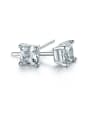 thumb 2018 Square Zircon stud Earring 0