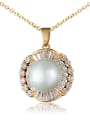 thumb Temperament 18K Gold Plated Artificial Pearl Necklace 0