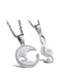 thumb Fashion Personalized Musical Note Titanium Lovers Necklace 0
