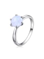 thumb Simple Cubic Opal Stone Copper Ring 0