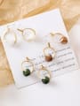 thumb Alloy With Gold Plated Simplistic Geometric Drop Earrings 2