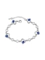 thumb Simple Heart austrian Crystals Alloy Bracelet 3
