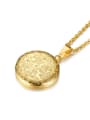 thumb Stainless Steel With Gold Plated Simplistic Round Pattern Necklaces 3