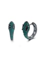 thumb New snake shaped fine micro Zircon Earrings 0