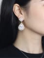 thumb Western Style Zircons Plating Drop Cluster earring 1