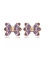 thumb Fashion Marquise austrian Crystals Bowknot Alloy Stud Earrings 1