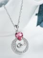 thumb Fashion Heart austrian Crystal Cubic Zirconias 925 Silver Pendant 2