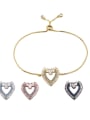thumb Fashionable Heart  Shaped Accessories Adjustable Women Bracelet 1