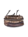 thumb Retro style Multi-layers Leather Bracelet 0