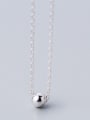 thumb 925 Sterling Silver Classic Round ball Necklaces 3